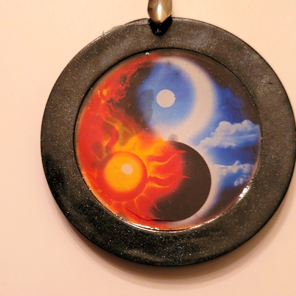 Yin Yang Sun and Moon Necklace